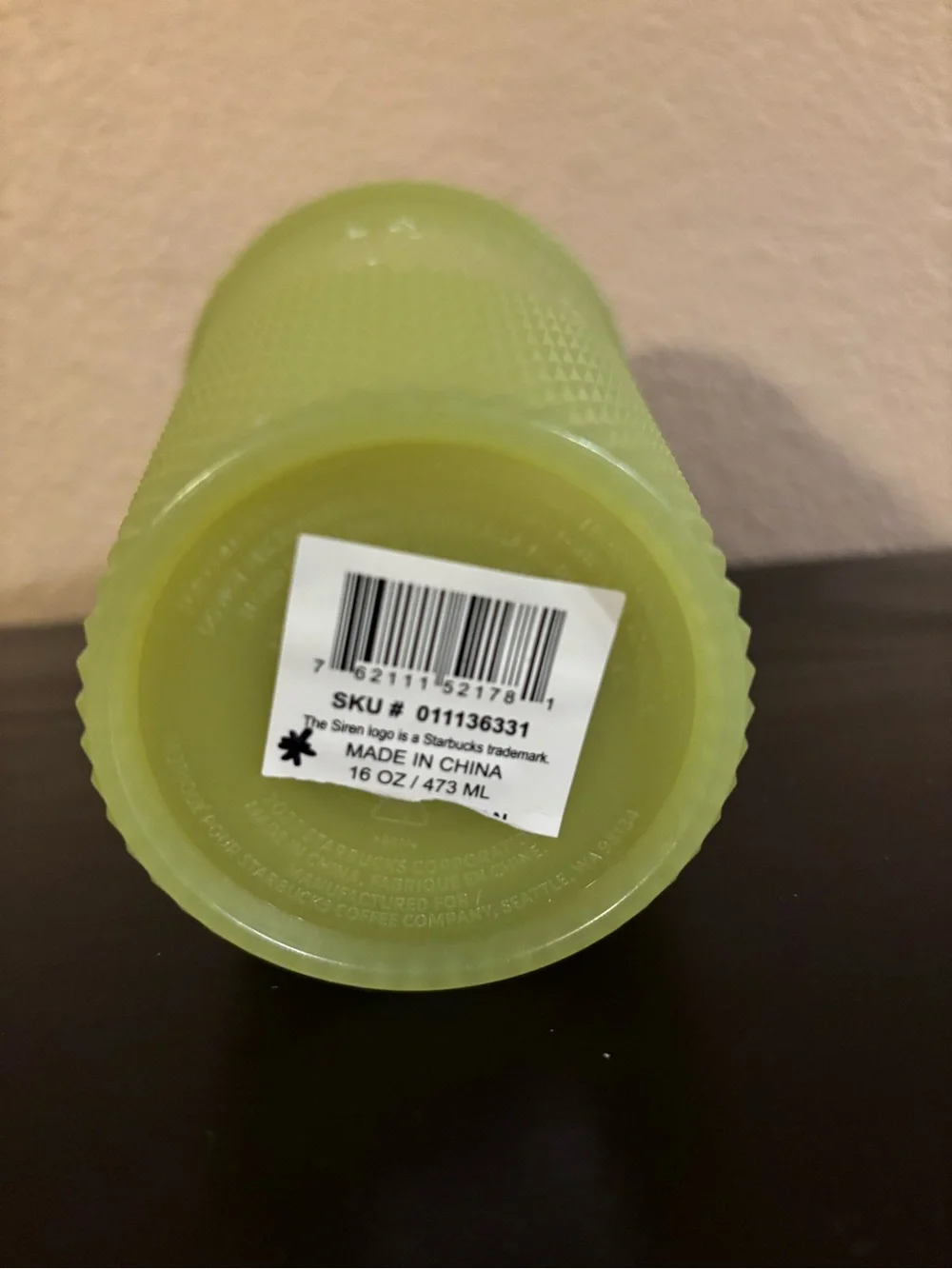 Starbucks Glow-in-the-Dark Studded Reusable Tumbler